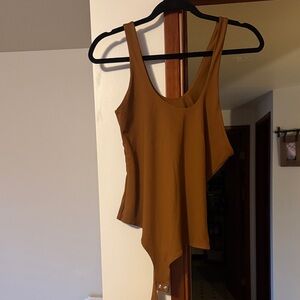 Asymmetrical Brown Women's bodysuit
